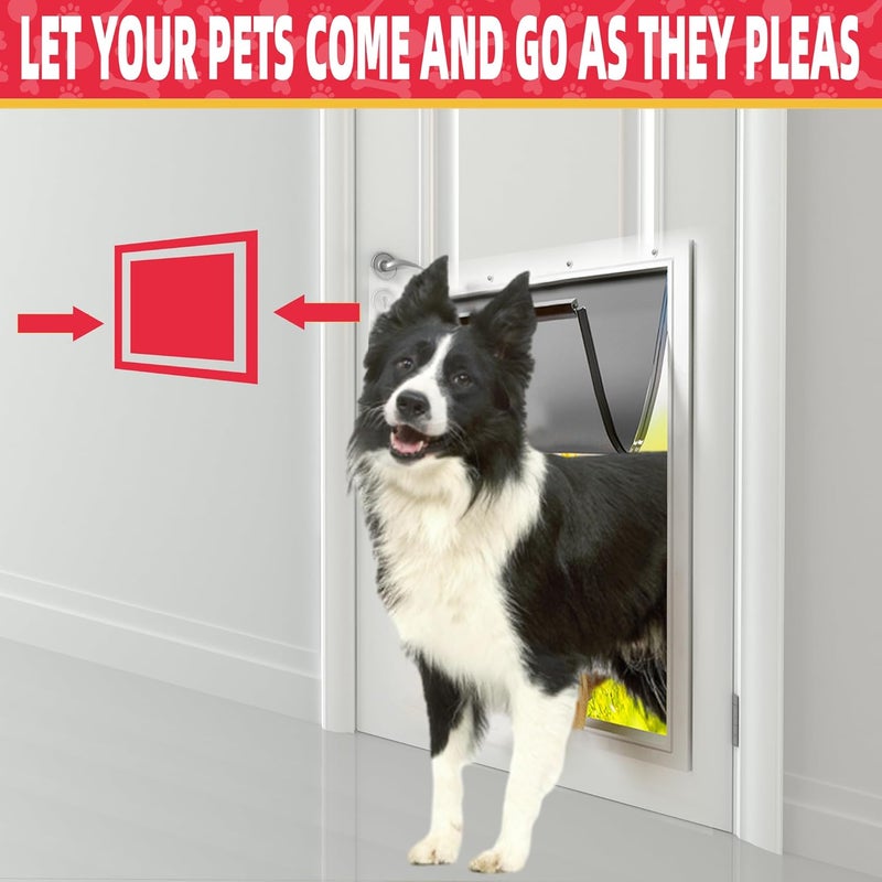 Fuzzycare 2PACK Large Dog Door Replacement Flap with Screws,Doggie Door Replacement Flaps Compatible with PetSafe Freedom Doggie Doors PAC11-11039,10 1/8" X 16 7/8",Weather Resistant and Easy to Install - Image 5